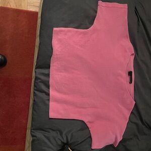 Nwot Pink 360 cashmere sweater short sleeve small